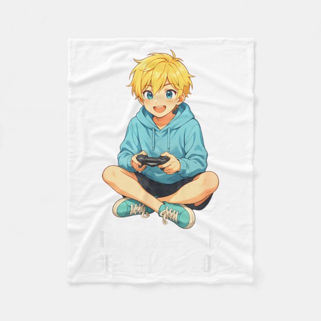 I Like Video Games More Than People Funny Gamer An Fleecedecke (Vorderseite)