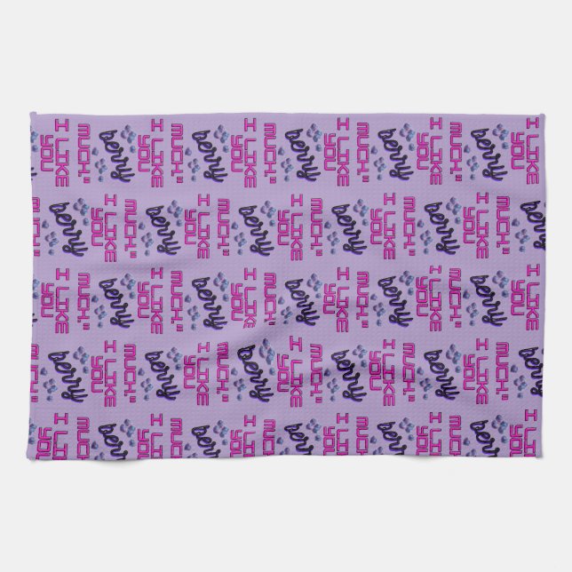 I LIKE YOU BERRY MUCH GESCHIRRTUCH (Horizontal)