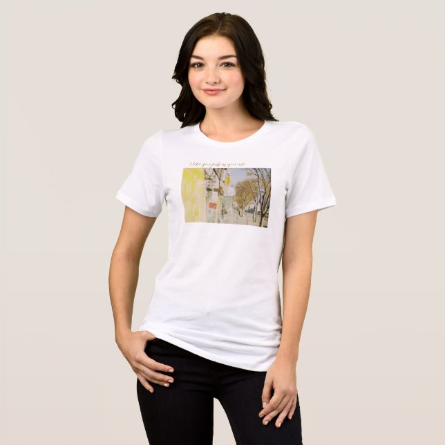 I like you just as you are　Tシャツ Tri-Blend Shirt (Vorderseite voll)