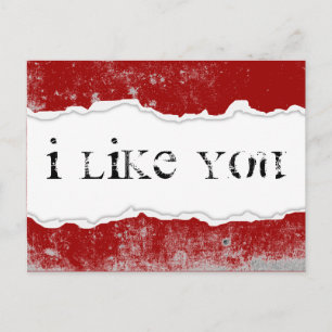 i like you page rip postkarte