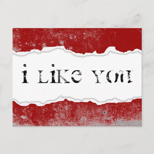i like you page rip postkarte (Vorderseite)