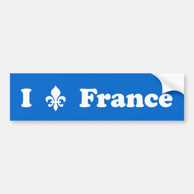 I Lilien-Frankreich-Autoaufkleber Autoaufkleber (Vorne)