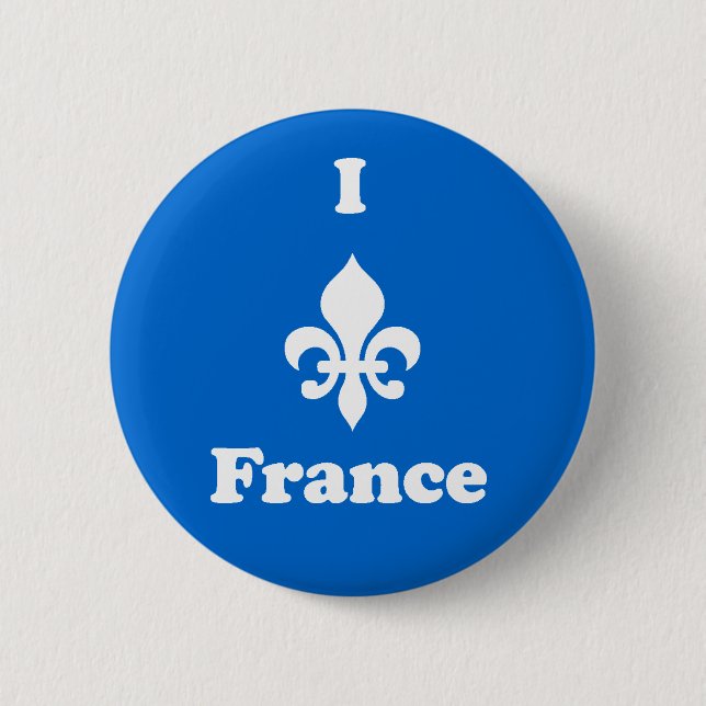 I Lilien-Frankreich-Knopf Button (Vorderseite)