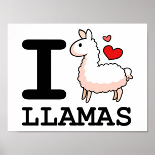 I Llama Llamas Poster