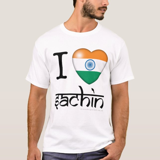 I lLove Sachin (Tendulkar) T-Shirt (Vorderseite)
