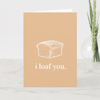 I (Loaf) Liebe Du Adorable Romantic Card Karte