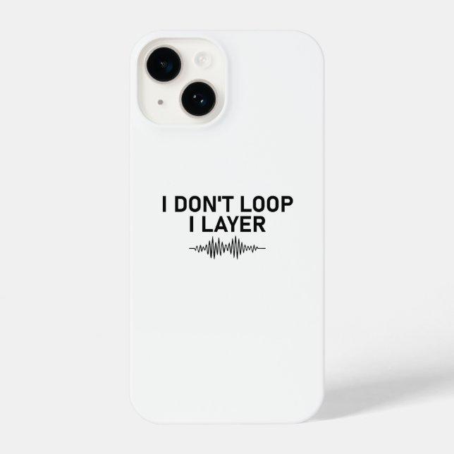 I Loop I Layer Minimal Music iPhone 14 Hülle (Rückseite)