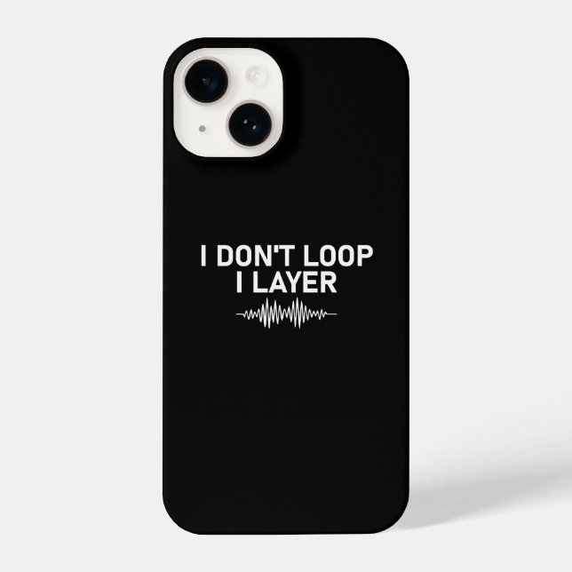 I Loop I Layer Minimal Music V2 iPhone 14 Hülle (Rückseite)