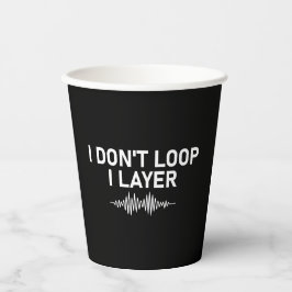I Loop I Layer Minimal Music V2 Pappbecher