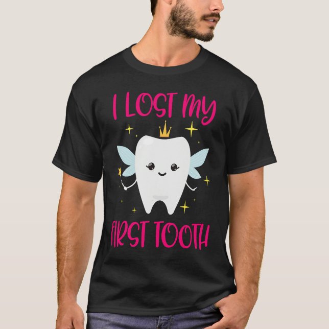 I Lost My First Tooth 1st Tooth Fairy  Daughter T-Shirt (Vorderseite)