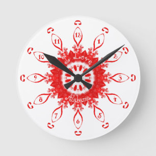 I Love Alabama Red Runde Wanduhr