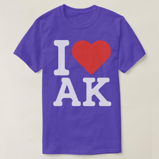 I Love Alaska TShirt 1 (Design devant)