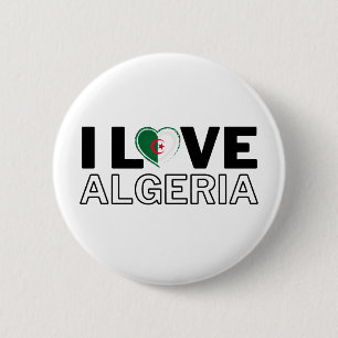 I LOVE ALGERIA - For real Algerians! Button