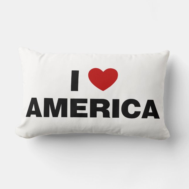I Love America Lendenkissen (Vorderseite)