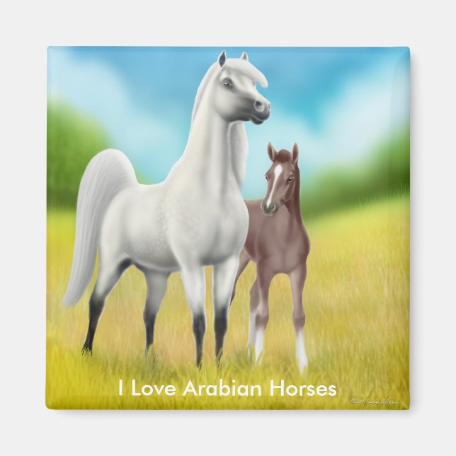 I Love Arabian Horses Magnet (Devant)