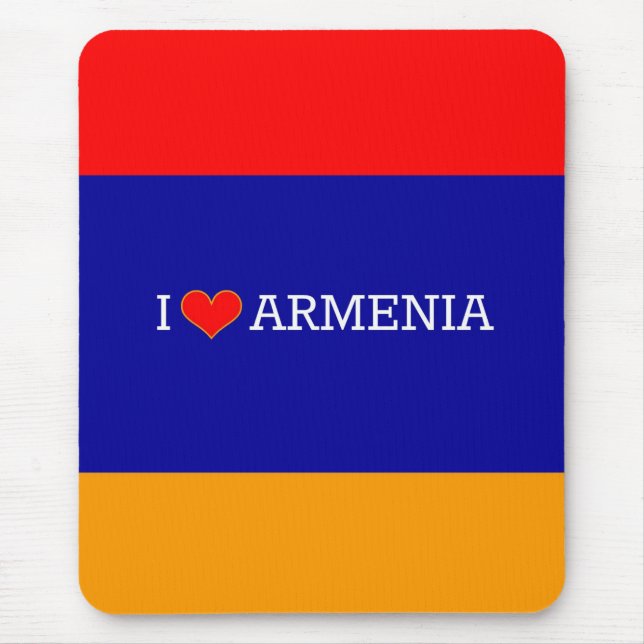 I Love Armenia, flag of Armenia Mousepad (Vorne)