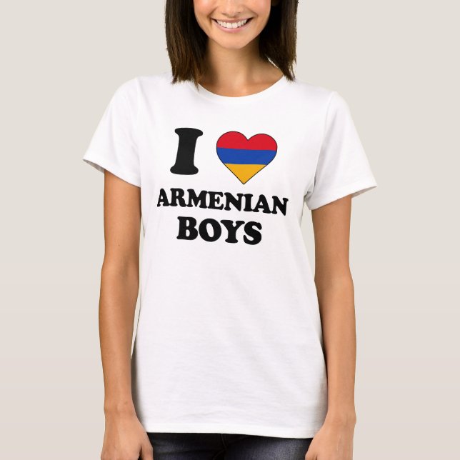 I love Armenian Boys T-Shirt (Vorderseite)