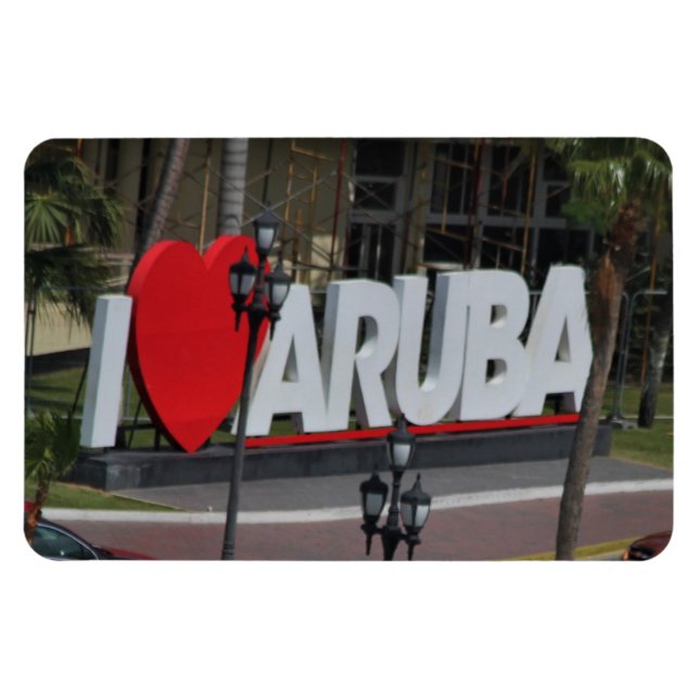 "I Love Aruba", Photographie, Magnet (Horizontal)