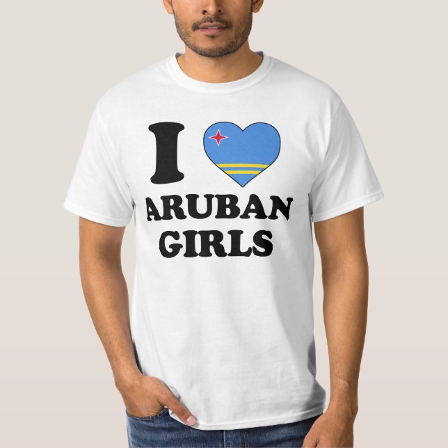 I love Aruban Girls T-Shirt (Vorderseite)