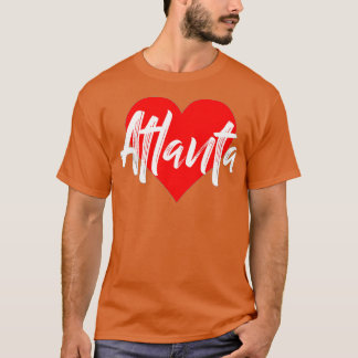 I Love Atlanta Lover Tshirt Georgia Cute Cadeau Fe