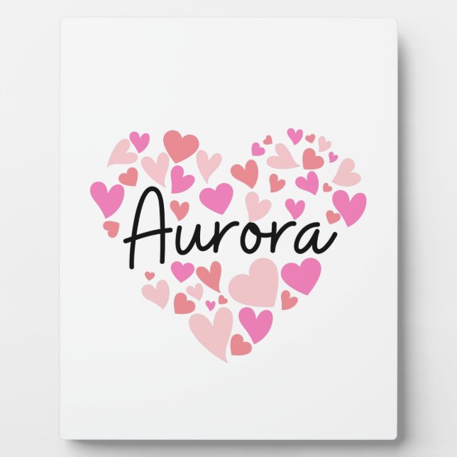 I love Aurora Fotoplatte (Vorderseite)