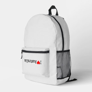 I Love Australia Bedruckter Rucksack