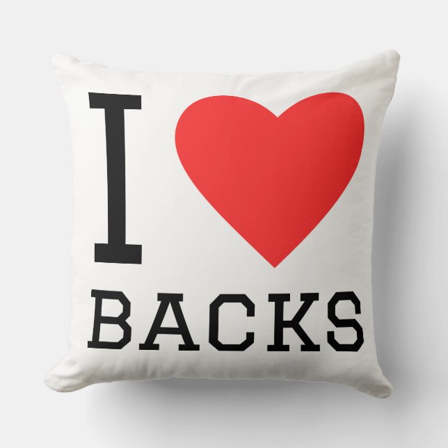 I love backs kissen (Vorderseite)