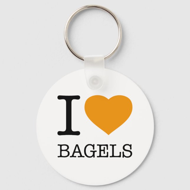 I LOVE BAGELS SCHLÜSSELANHÄNGER (Vorderseite)