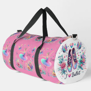 I Love Ballet Ballerina Dance Petit Duffel Sac