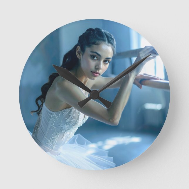 I LOVE BALLET - BALLET & DANCE RUNDE WANDUHR (Vorderseite)