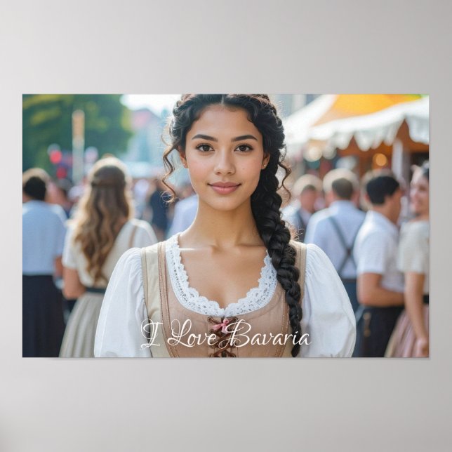 I LOVE BAVARIA POSTER (Vorne)