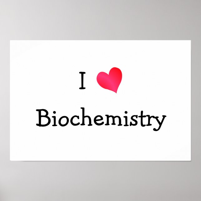 I Love Biochemistry Poster (Vorne)