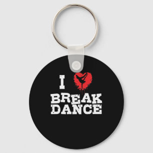 I Love Breakdance und Hip-Hop Schlüsselanhänger