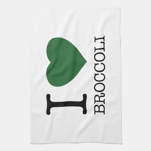 I LOVE BROCCOLI GESCHIRRTUCH (Vertikal)