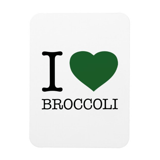 I LOVE BROCCOLI MAGNET (Vertikal)