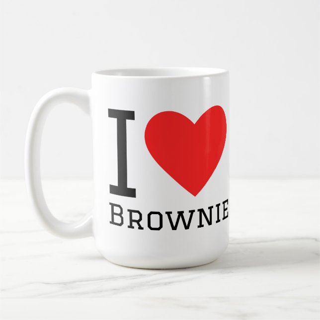 I love brownie kaffeetasse (Links)