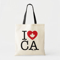 I Love CA | I Love Canada Sac fourre-tout personna