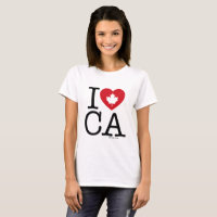 I Love CA | T-shirt féminin sur mesure I Love Cana