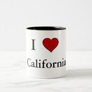 I Love California - Mug à deux tons