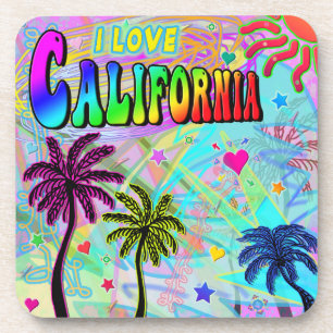 I LOVE California Vivid Romance Dessous de verre