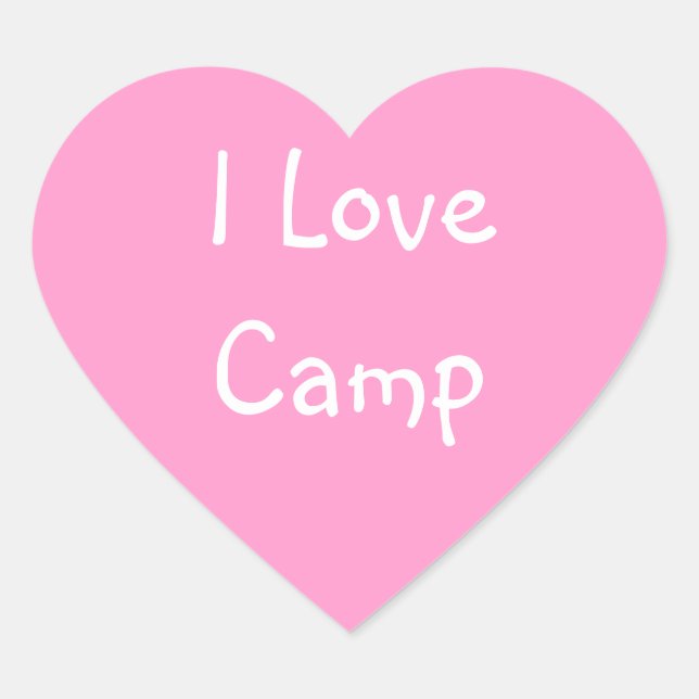 I Love Camp Stickers (Devant)