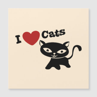 I Love Cat Magnetkarte