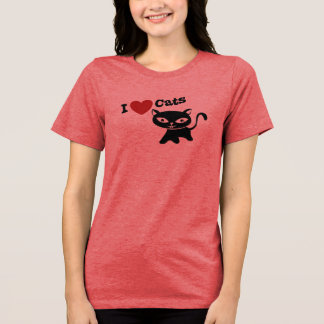 I Love Cat Tri-Blend Shirt