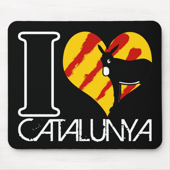 I Love Catalunya Mousepad (Vorne)