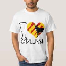 I Love Catalunya - Tshirt white