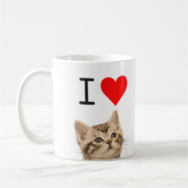 I Love Cats Custom Photo Mug  Kaffeetasse