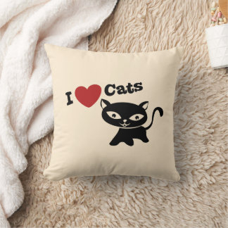 I love cats kissen