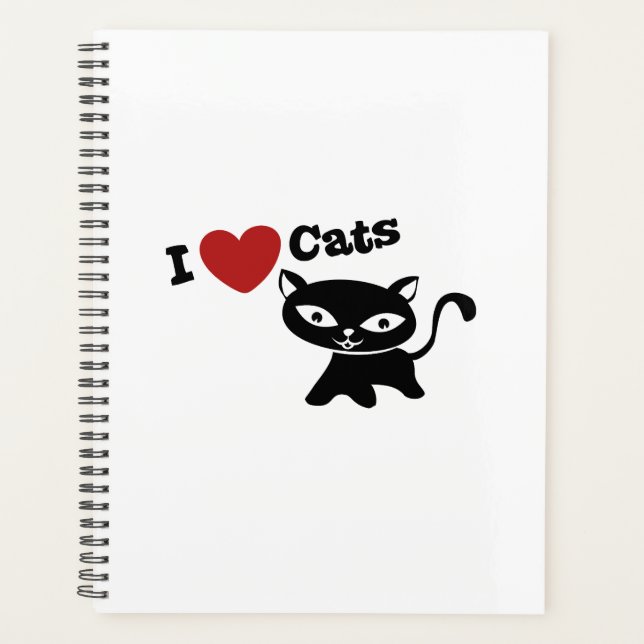 I love cats planer (Vorderseite)