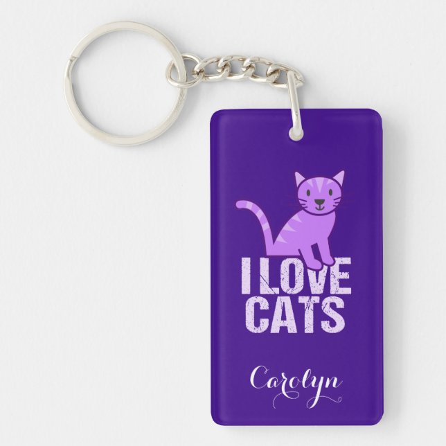I Love Cats Purple Custom (Devant)