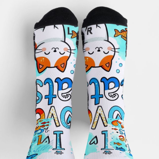 I LOVE CATS SOCKEN (Oben)